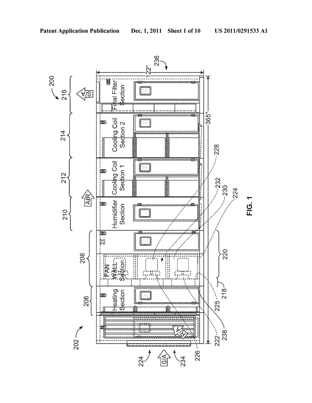 CABINET FOR AN AIR HANDLING SYSTEM - diagram, schematic, and image 02