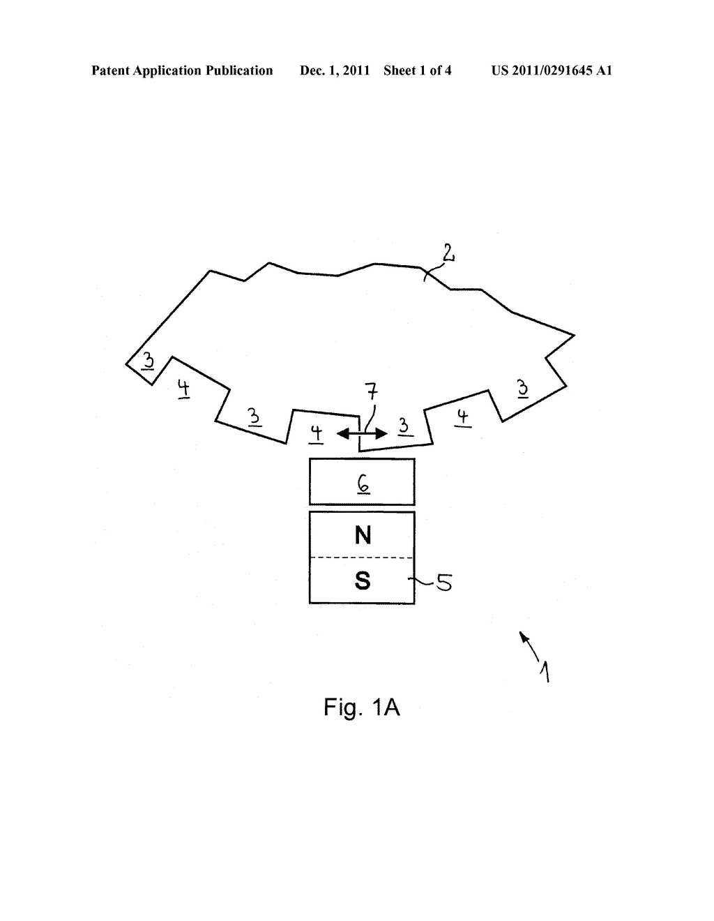 MEASURING APPARATUS FOR THE DETECTION OF A RELATIVE MOVEMENT - diagram, schematic, and image 02