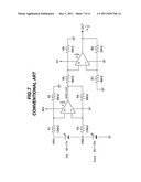 Folded cascode differential amplifier and semiconductor device diagram and image