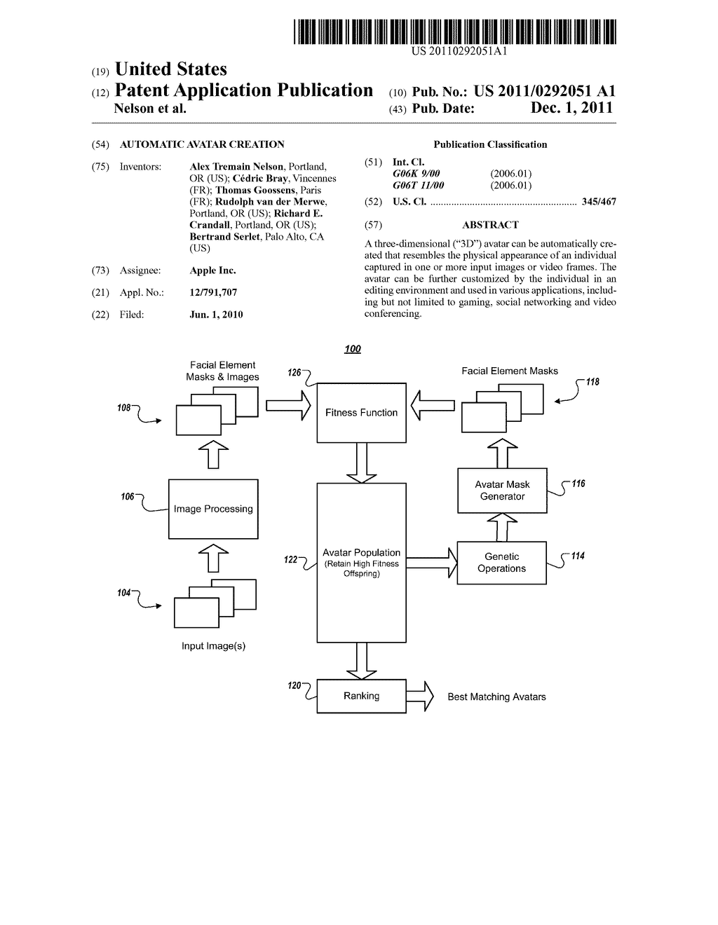 Automatic Avatar Creation - diagram, schematic, and image 01