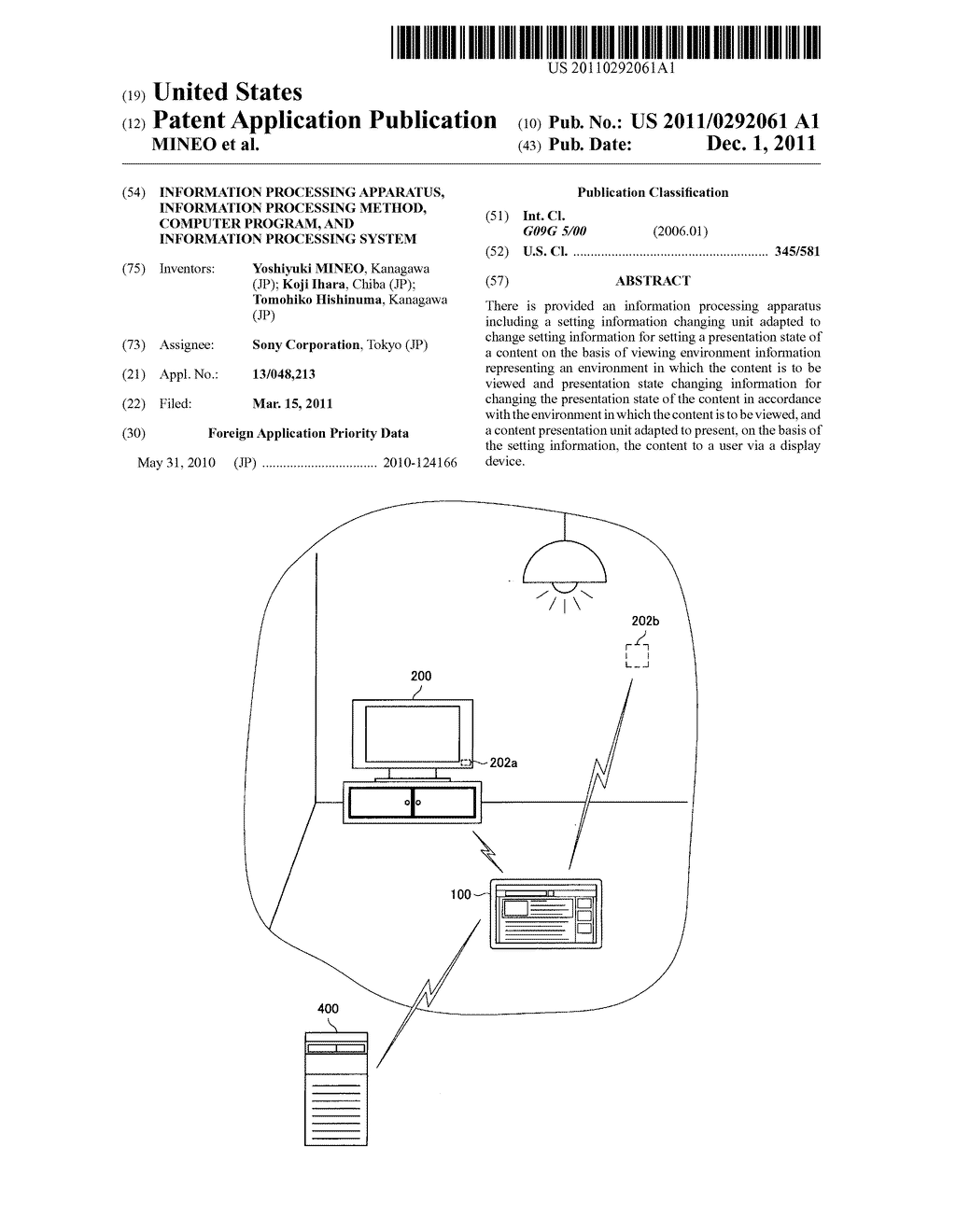 INFORMATION PROCESSING APPARATUS, INFORMATION PROCESSING METHOD, COMPUTER     PROGRAM, AND INFORMATION PROCESSING SYSTEM - diagram, schematic, and image 01