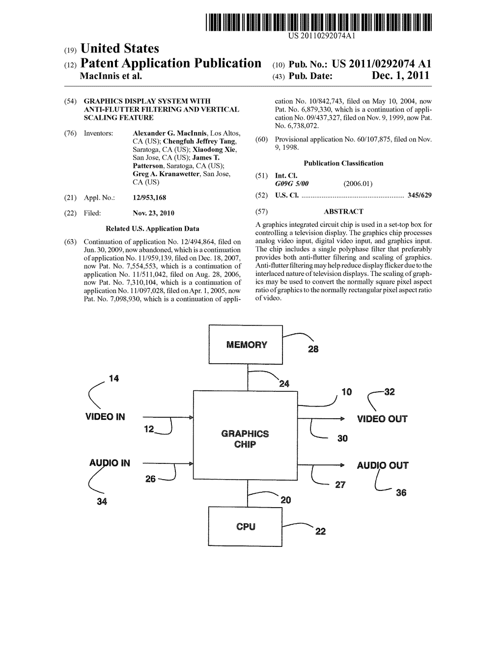 Graphics Display System With Anti-Flutter Filtering And Vertical Scaling     Feature - diagram, schematic, and image 01