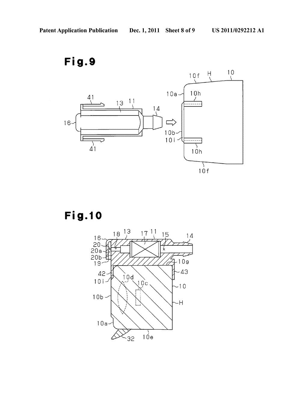 WASHER NOZZLE FOR VEHICLE MOUNTED CAMERA, VEHICLE MOUNTED CAMERA, AND     WASHER DEVICE FOR VEHICLE - diagram, schematic, and image 09