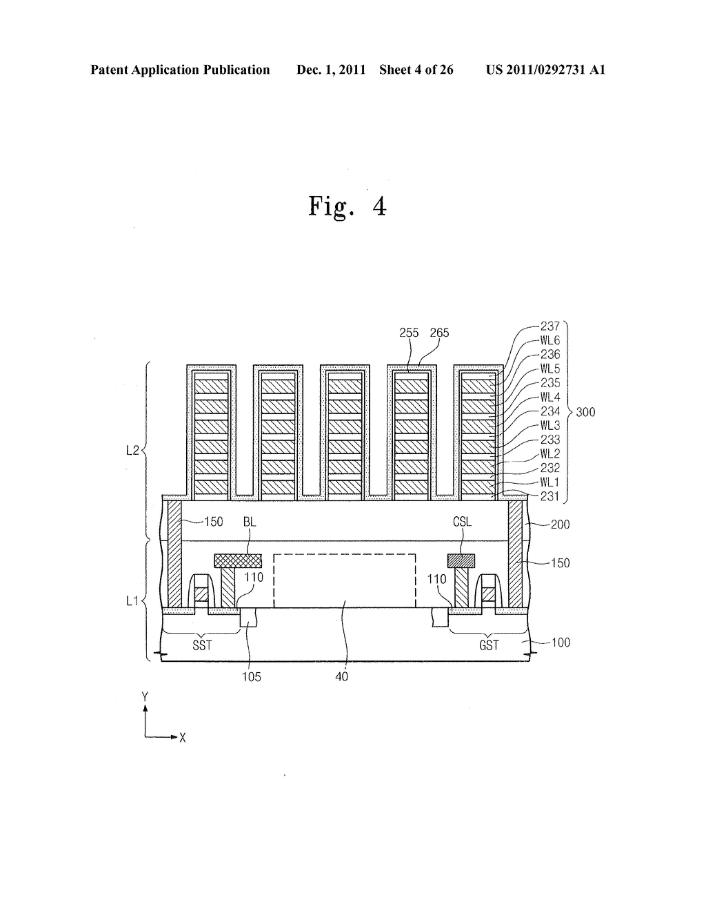 Three-Dimensional Non-Volatile Memory Devices Having Highly Integrated     String Selection and Sense Amplifier Circuits Therein - diagram, schematic, and image 05