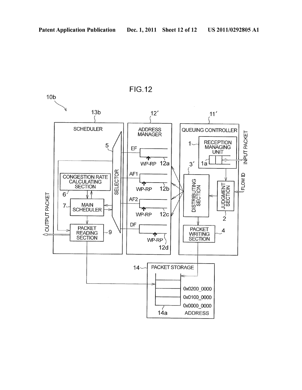 COMMUNICATION PROCESSING DEVICE AND METHOD - diagram, schematic, and image 13