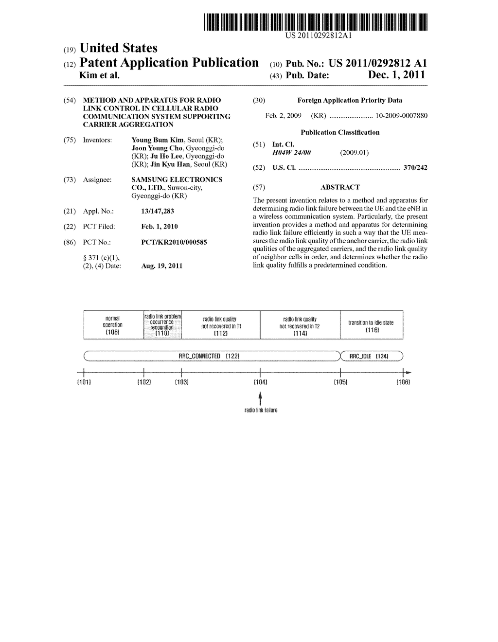 METHOD AND APPARATUS FOR RADIO LINK CONTROL IN CELLULAR RADIO     COMMUNICATION SYSTEM SUPPORTING CARRIER AGGREGATION - diagram, schematic, and image 01