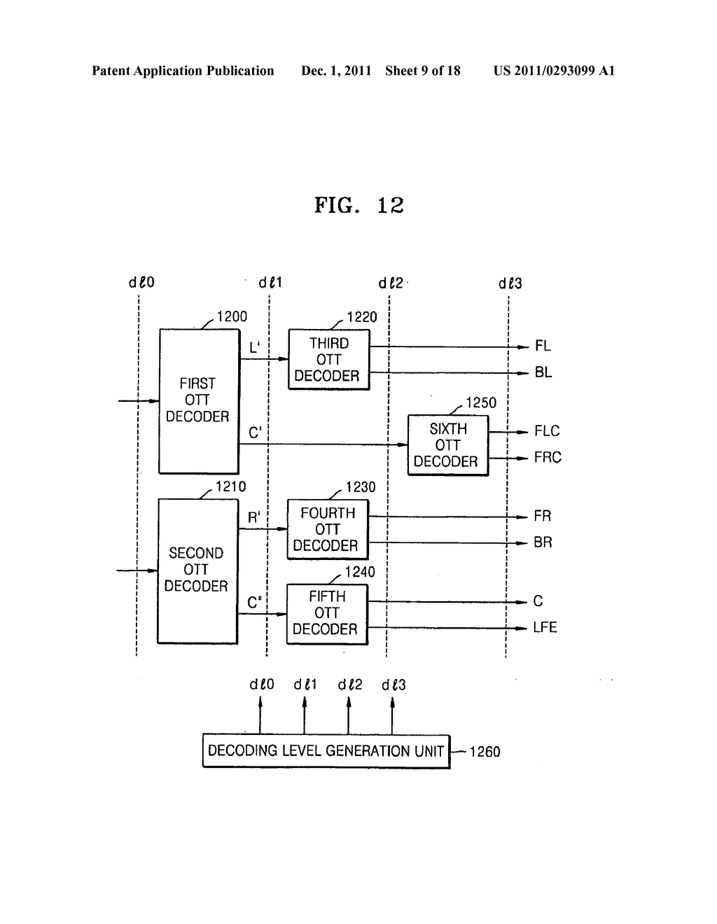 System, medium and method of encoding/decoding multi-channel audio signals - diagram, schematic, and image 10