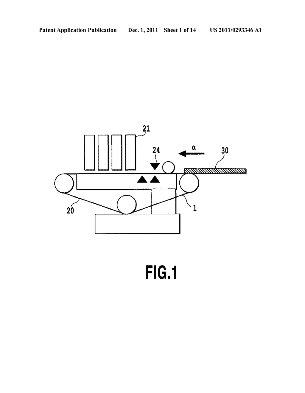 CONVEYING DEVICE AND PRINTING APPARATUS USING SAME - diagram, schematic, and image 02