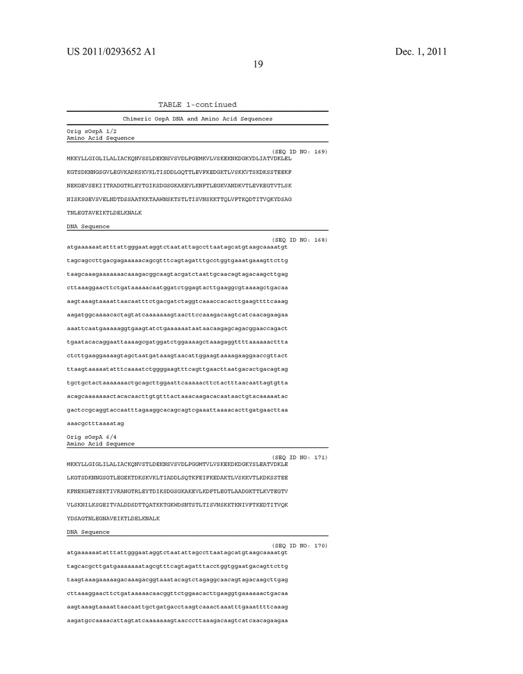 CHIMERIC OSPA GENES, PROTEINS, AND METHODS OF USE THEREOF - diagram, schematic, and image 50