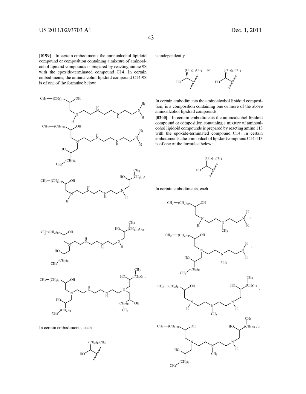 AMINOALCOHOL LIPIDOIDS AND USES THEREOF - diagram, schematic, and image 72