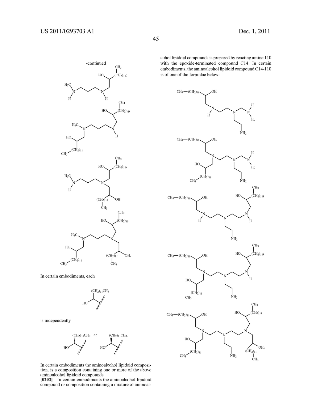 AMINOALCOHOL LIPIDOIDS AND USES THEREOF - diagram, schematic, and image 74