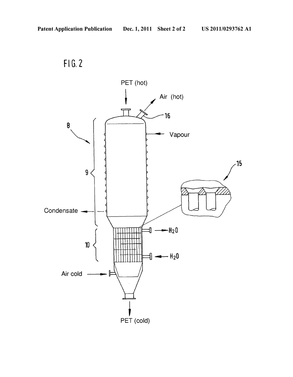 Method For The Production Of Polyester Granulates From Highly Viscous     Polyester Melts And Also Device For The Production Of The Polyester     Granulates - diagram, schematic, and image 03