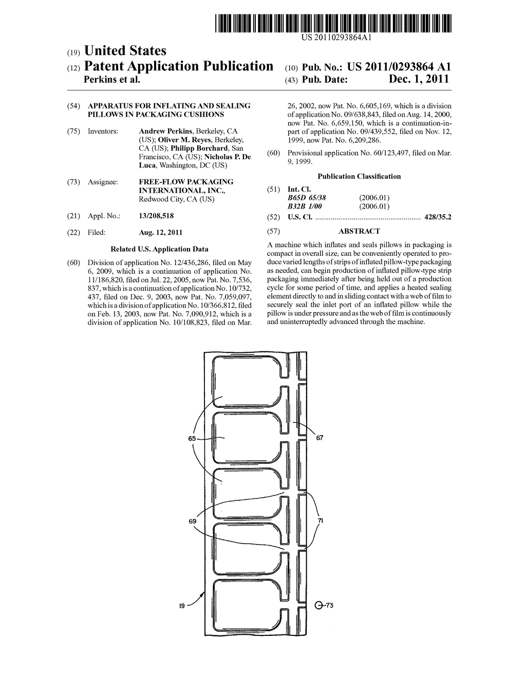 Apparatus For Inflating And Sealing Pillows In Packaging Cushions - diagram, schematic, and image 01