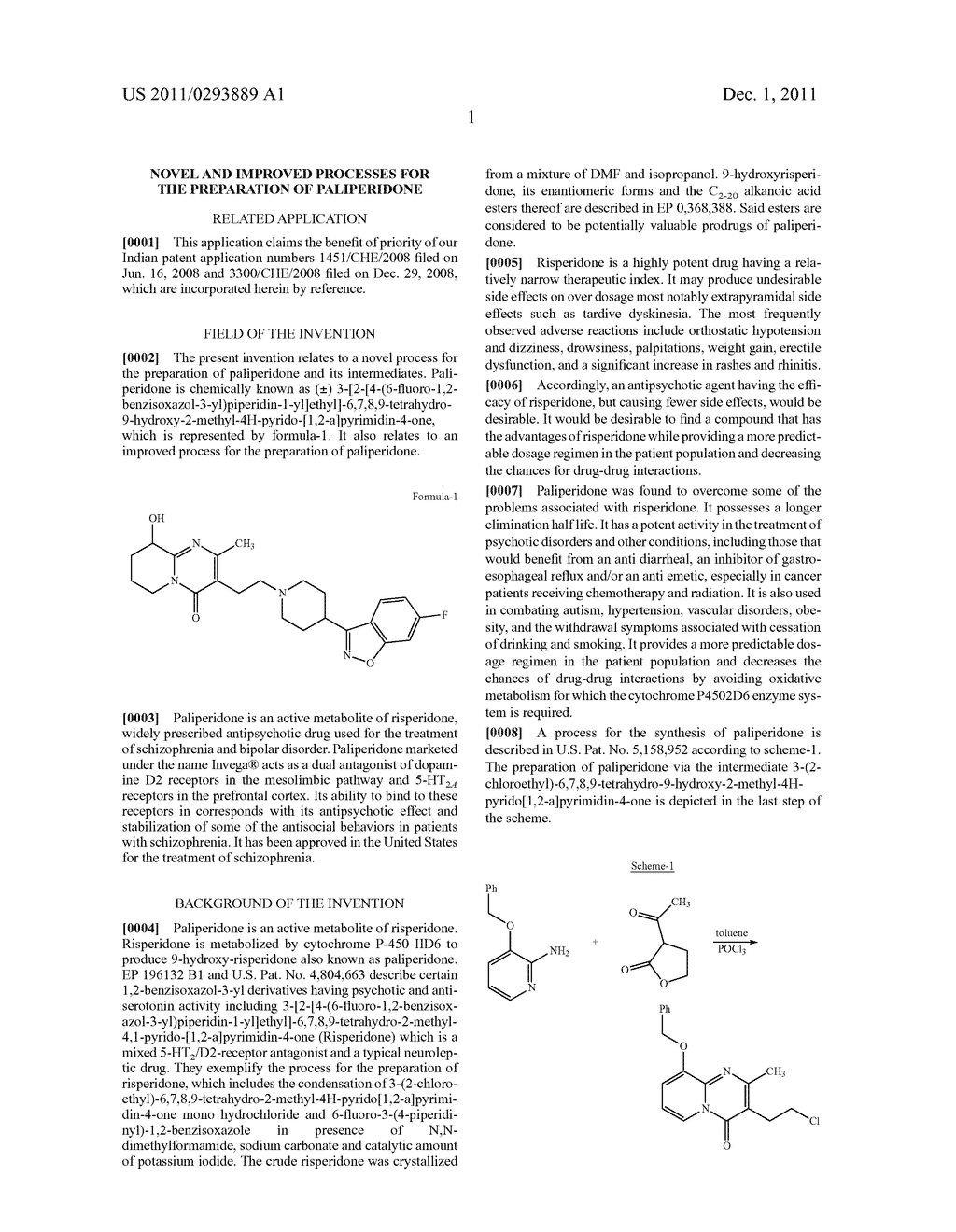 NOVEL AND IMPROVED PROCESSES FOR THE PREPARATION OF PALIPERIDONE - diagram, schematic, and image 05