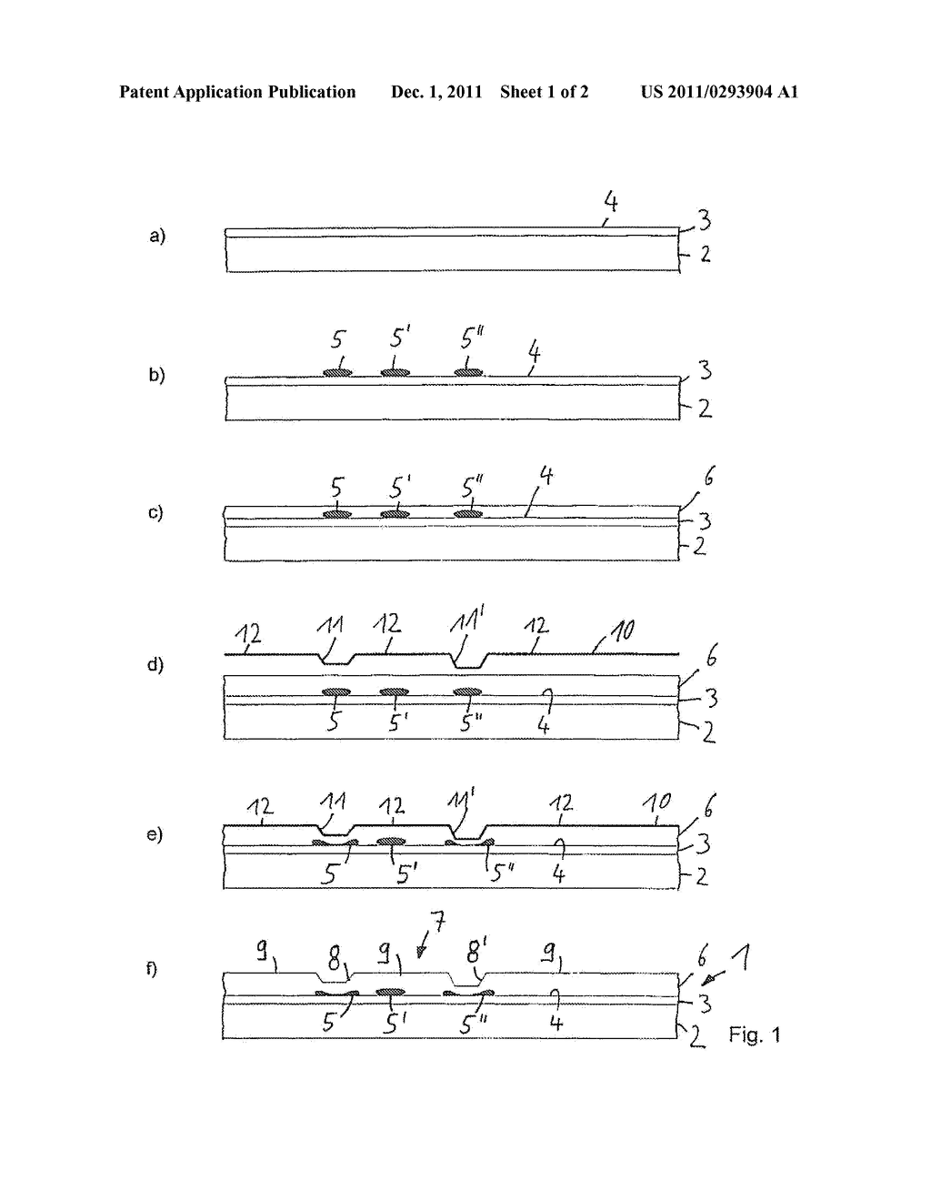 METHOD FOR MANUFACTURING A SURFACE ELEMENT - diagram, schematic, and image 02