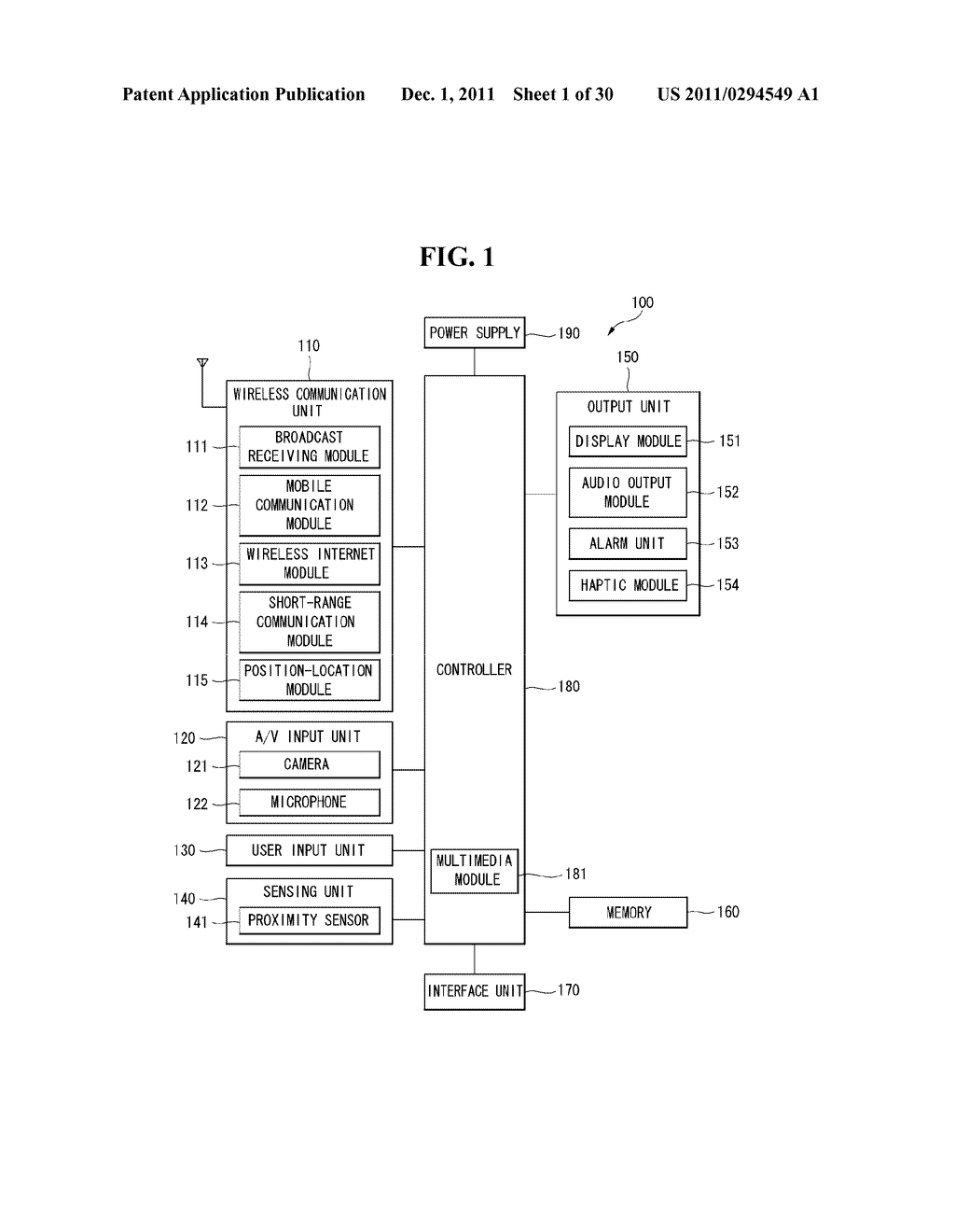 MOBILE TERMINAL AND METHOD OF CONTROLLING THE SAME - diagram, schematic, and image 02