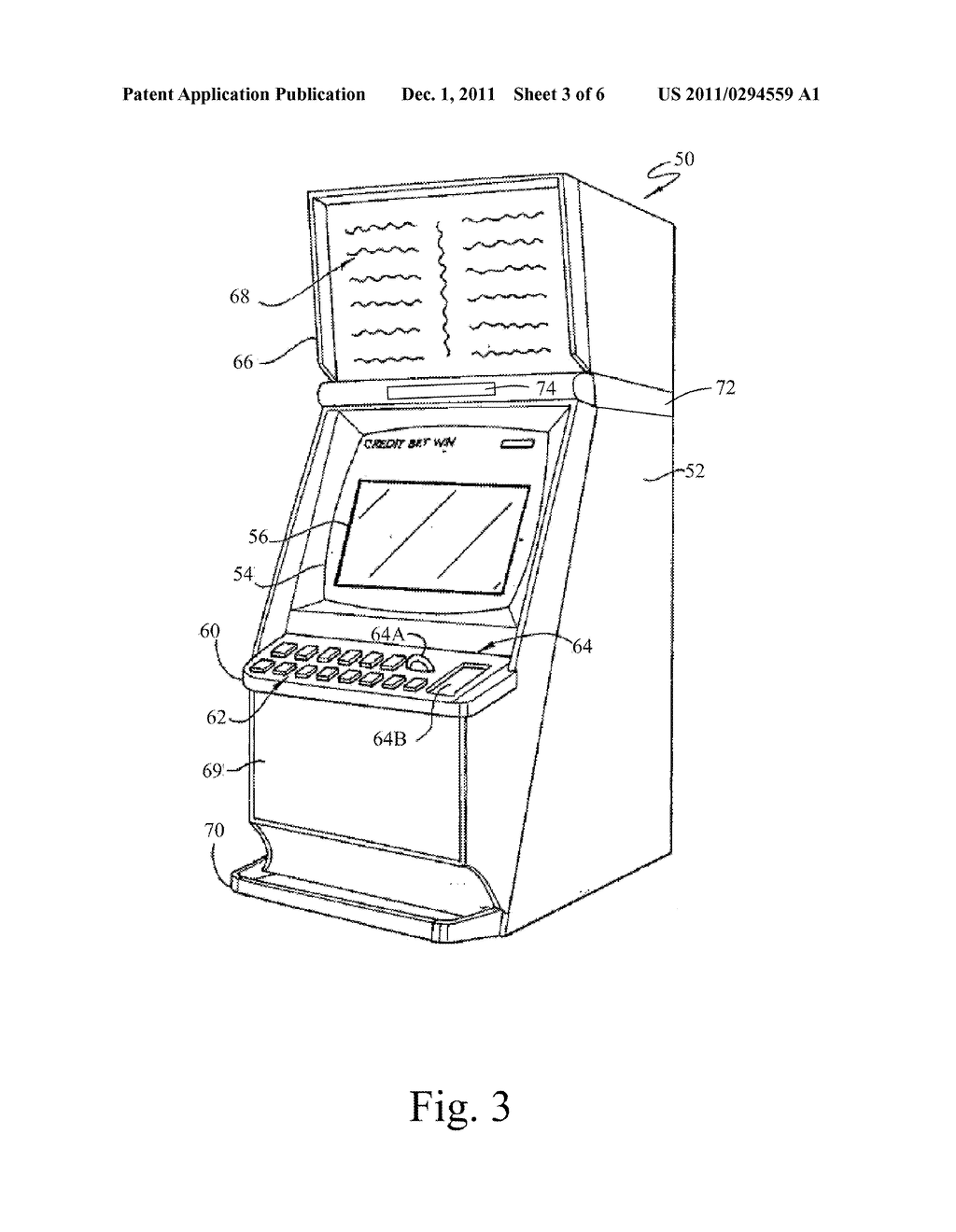 GAMING MACHINE AND A METHOD OF GAMING - diagram, schematic, and image 04