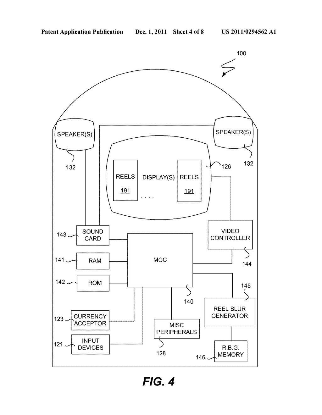 REEL BLUR FOR GAMING MACHINES HAVING SIMULATED ROTATING REELS - diagram, schematic, and image 05