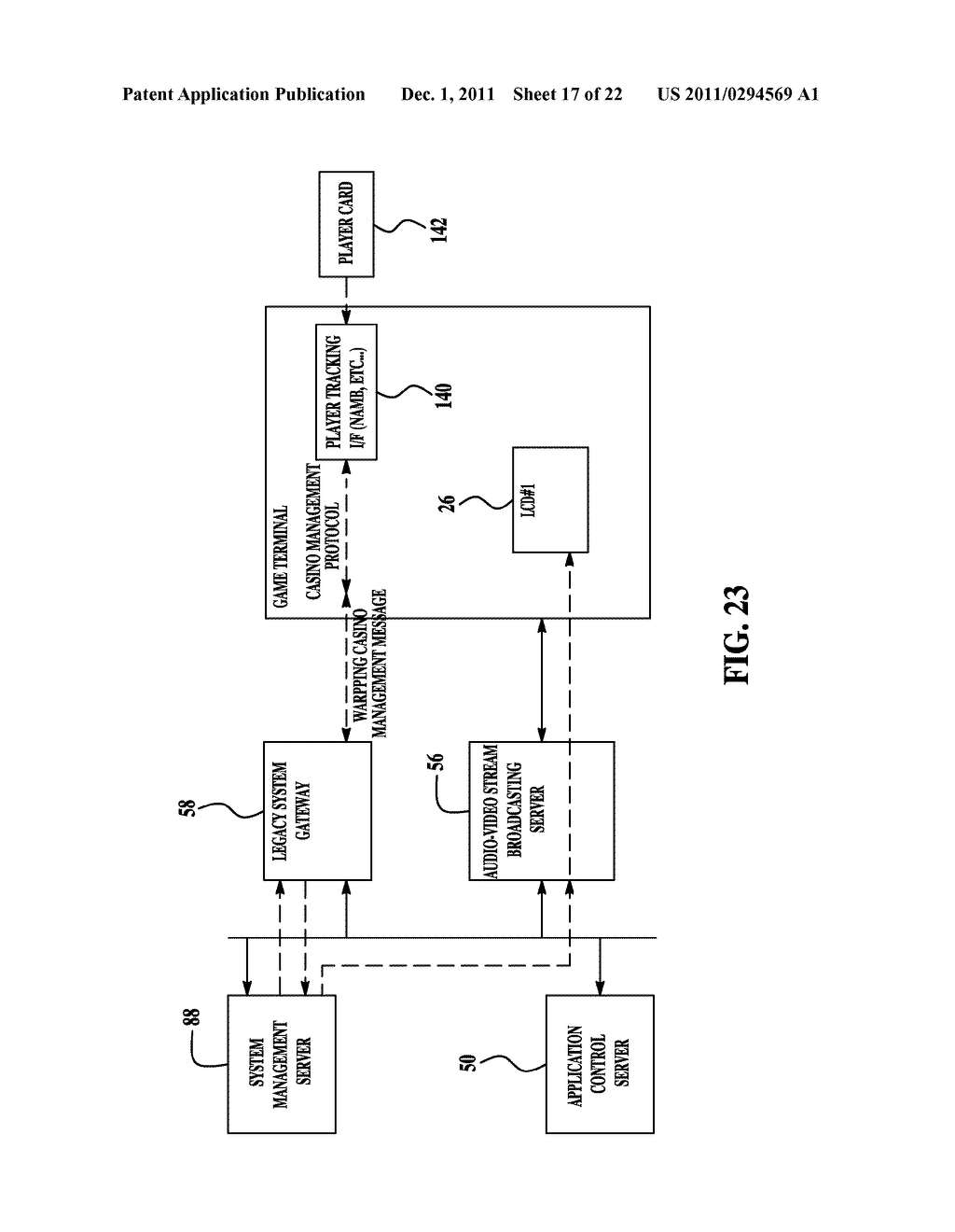 SYSTEM AND METHOD FOR STREAMING GAMES AND SERVICES TO GAMING DEVICES - diagram, schematic, and image 18