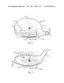 HOLLOW GOLF CLUB HEAD diagram and image