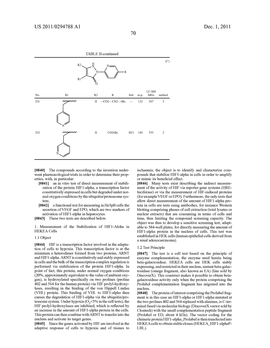 DERIVATIVES OF 2-PYRIDIN-2-YL-PYRAZOL-3(2H)-ONE, PREPARATION AND     THERAPEUTIC USE THEREOF AS HIF ACTIVATORS - diagram, schematic, and image 71