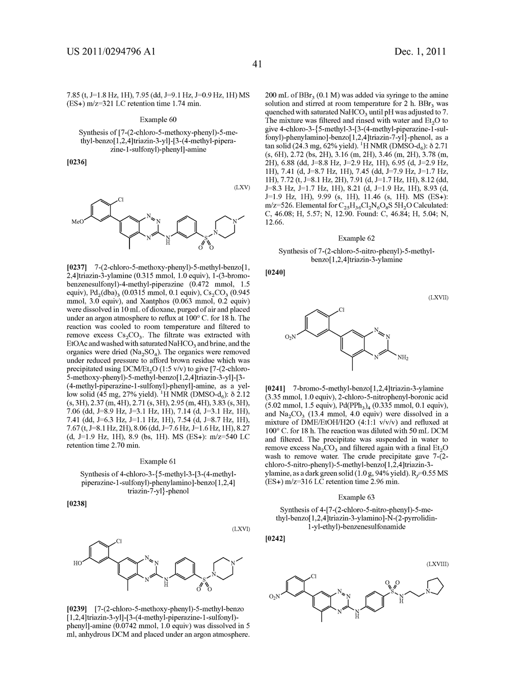 BENZOTRIAZINE INHIBITORS OF KINASES - diagram, schematic, and image 42