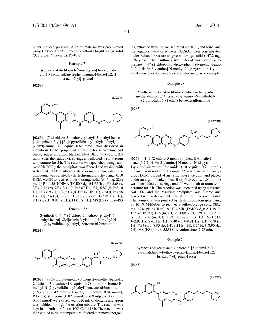 BENZOTRIAZINE INHIBITORS OF KINASES - diagram, schematic, and image 45