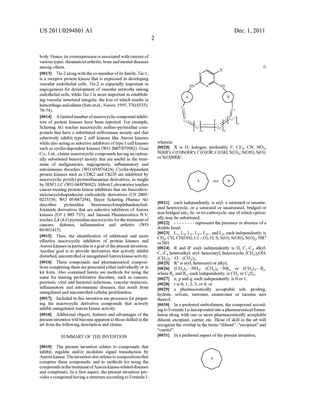 MACROCYCLICS PYRIMIDINES AS AURORA KINASE INHIBITORS - diagram, schematic, and image 10