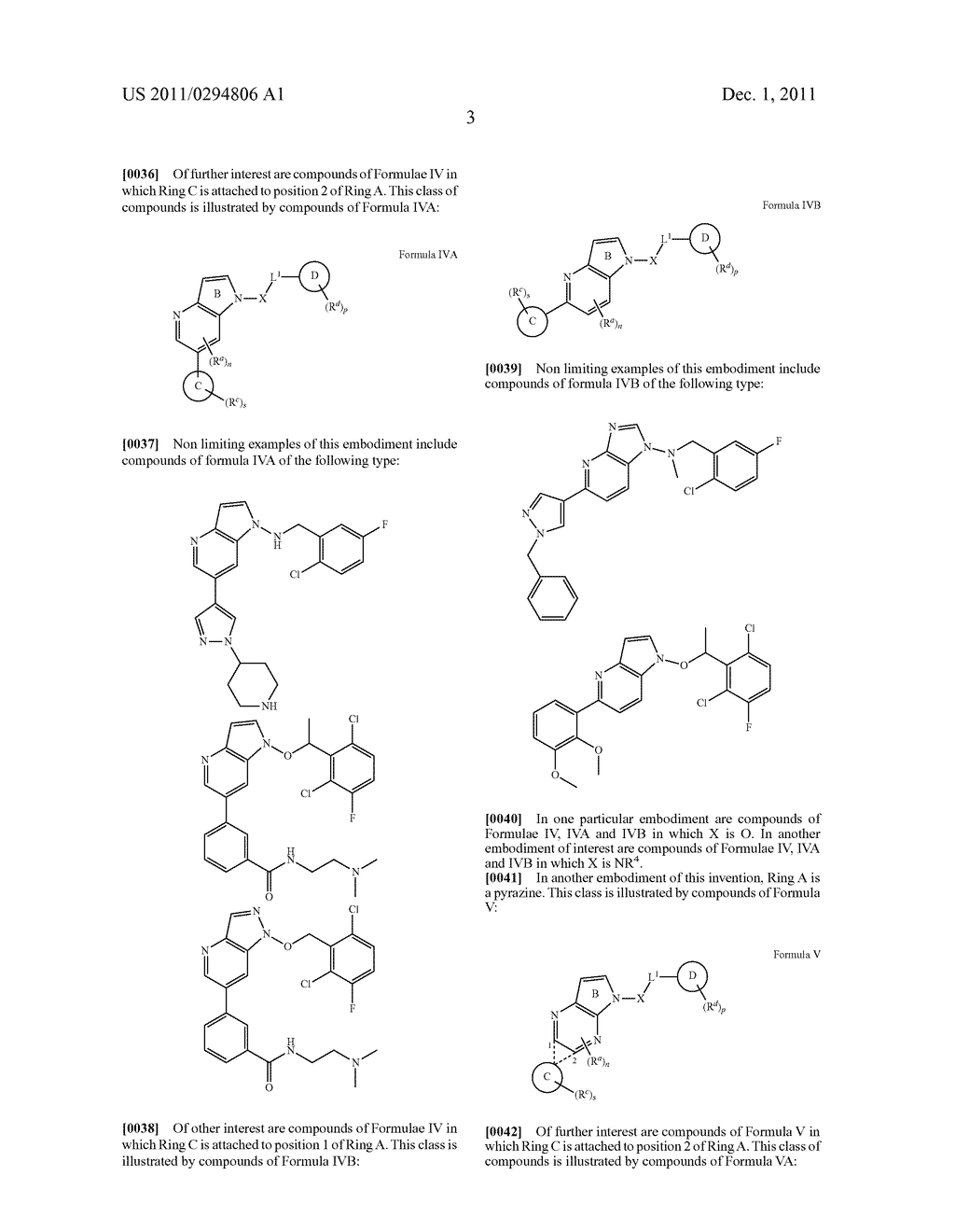 AZAINDOLE DERIVATIVES AS KINASE INHIBITORS - diagram, schematic, and image 04