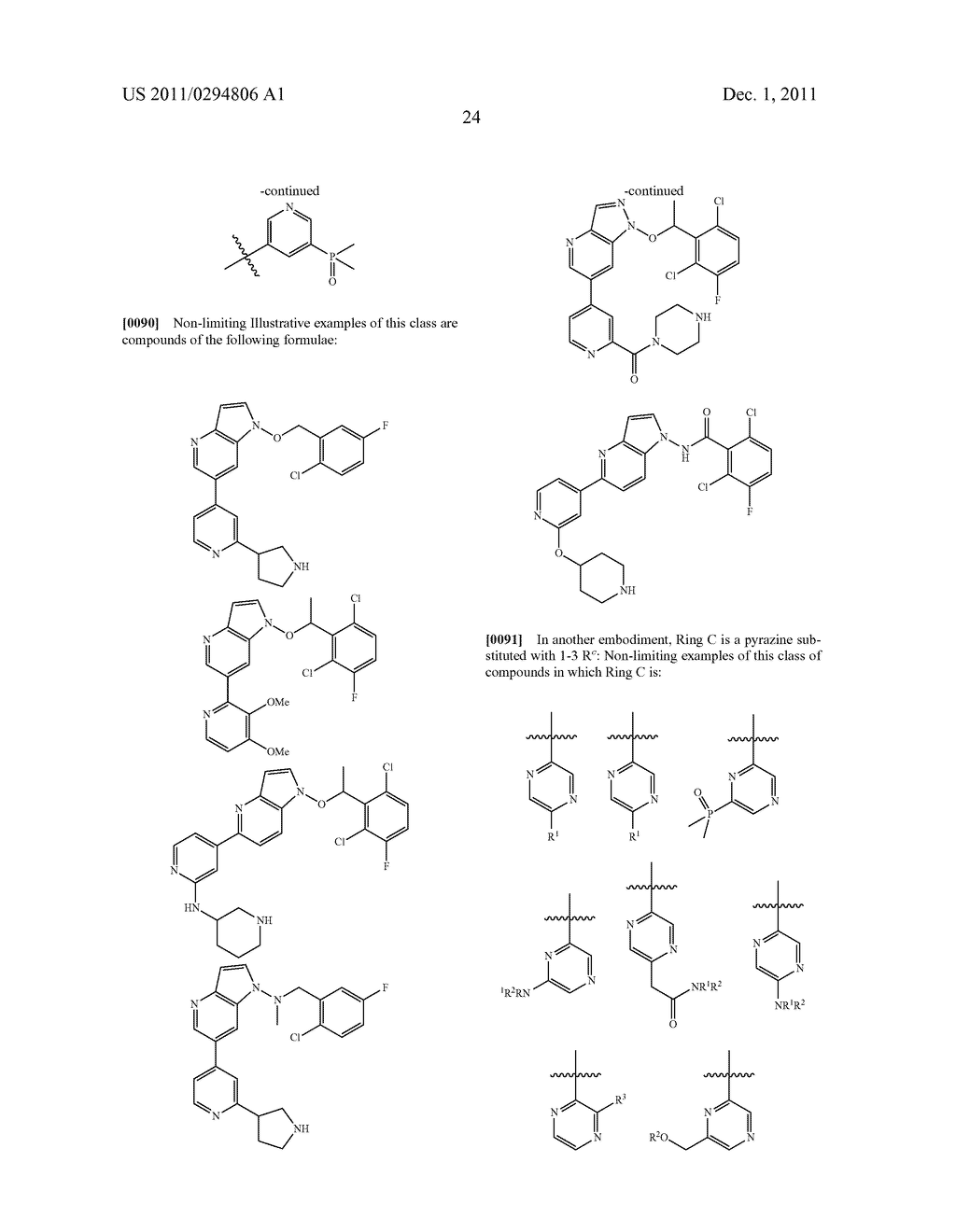 AZAINDOLE DERIVATIVES AS KINASE INHIBITORS - diagram, schematic, and image 25