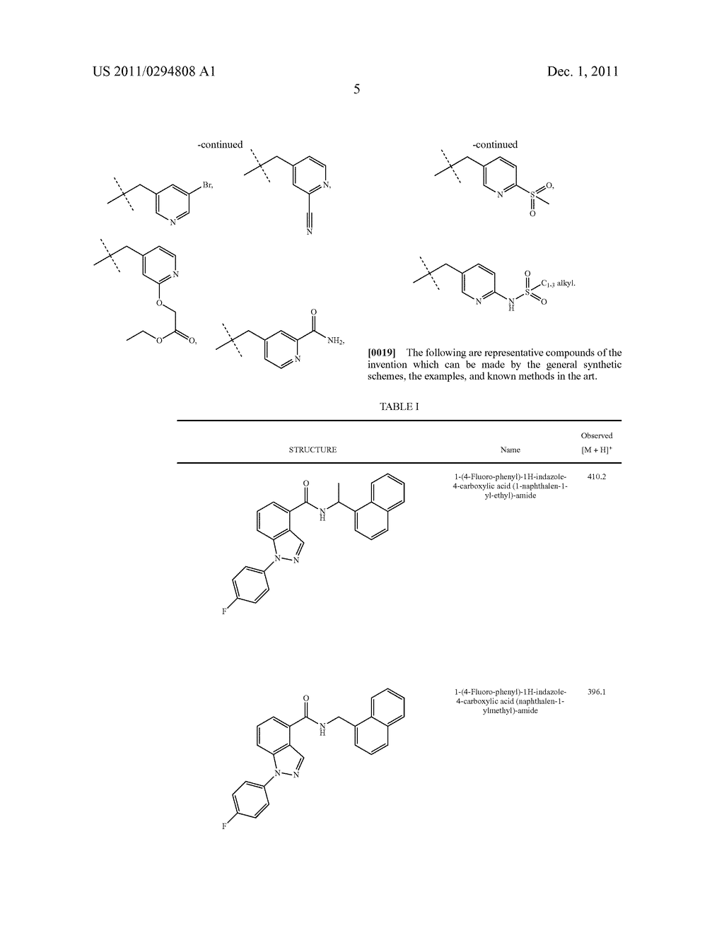 Indazole Compounds As CCR1 Receptor Antagonists - diagram, schematic, and image 06