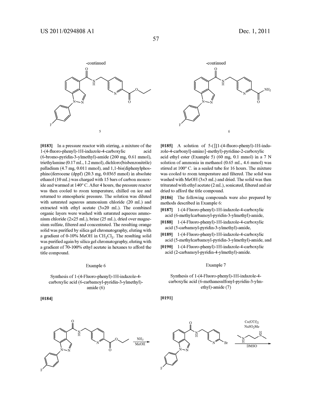 Indazole Compounds As CCR1 Receptor Antagonists - diagram, schematic, and image 58