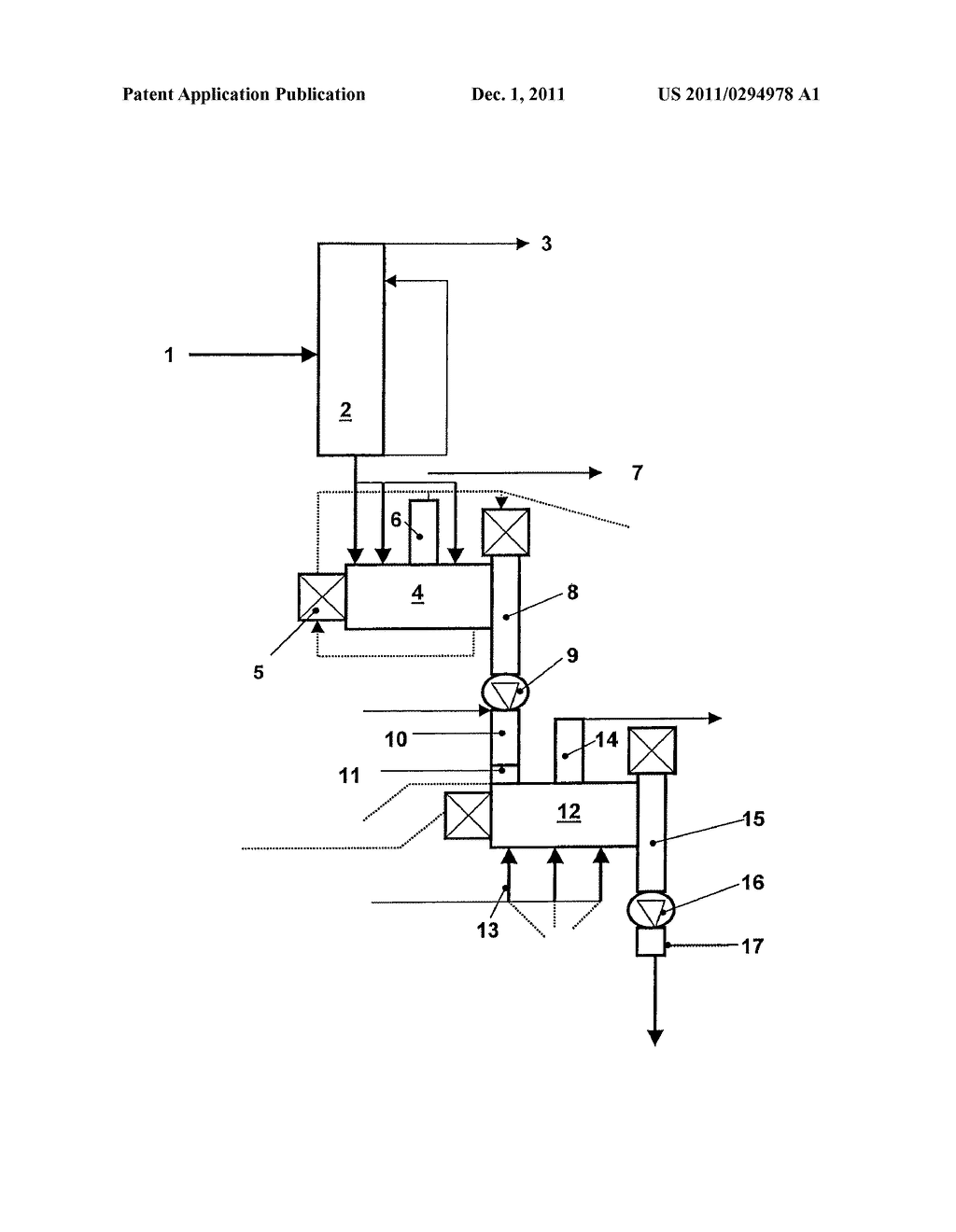  PROCESS AND A DEVICE FOR THE CONTINUOUS TREATMENT OF MIXED SUBSTANCES - diagram, schematic, and image 02