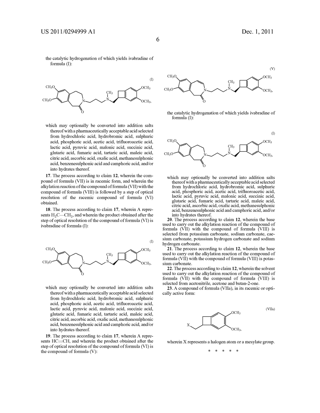 PROCESS FOR THE SYNTHESIS OF IVABRADINE AND ADDITION SALTS THEREOF WITH A     PHARMACEUTICALLY ACCEPTABLE ACID - diagram, schematic, and image 07