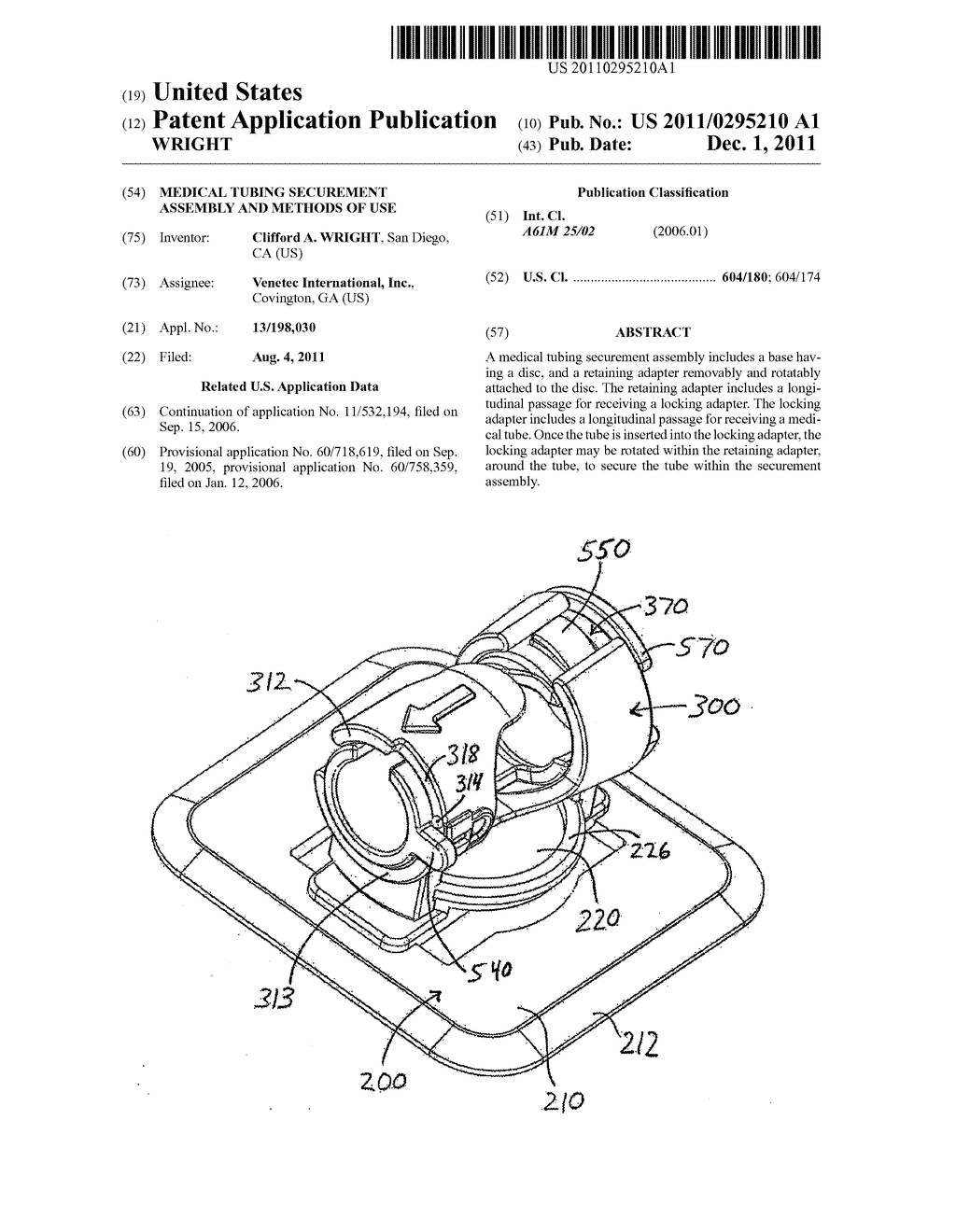 MEDICAL TUBING SECUREMENT ASSEMBLY AND METHODS OF USE - diagram, schematic, and image 01