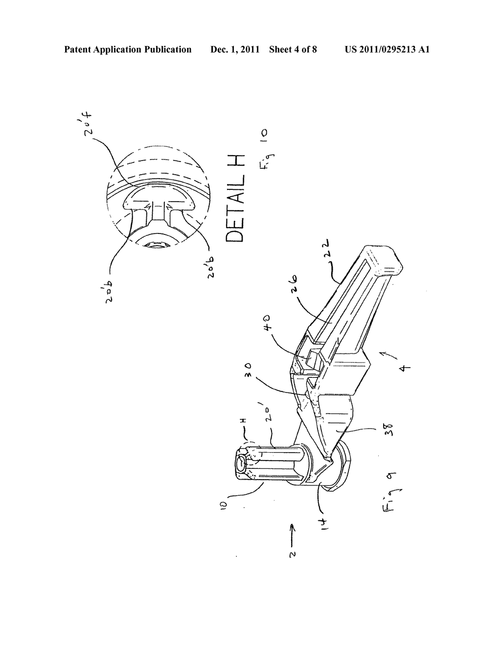 Safety needle device with snap feature and method of making same - diagram, schematic, and image 05