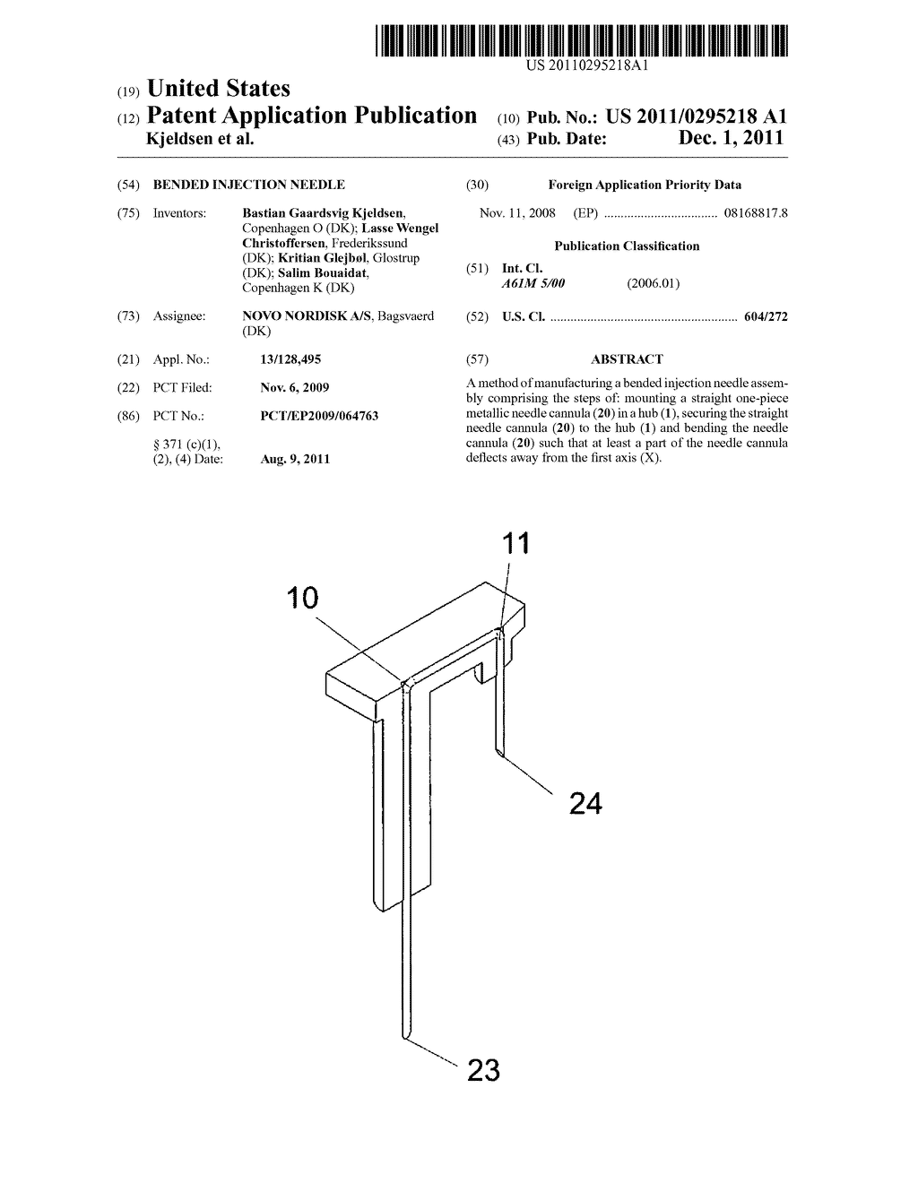 BENDED INJECTION NEEDLE - diagram, schematic, and image 01