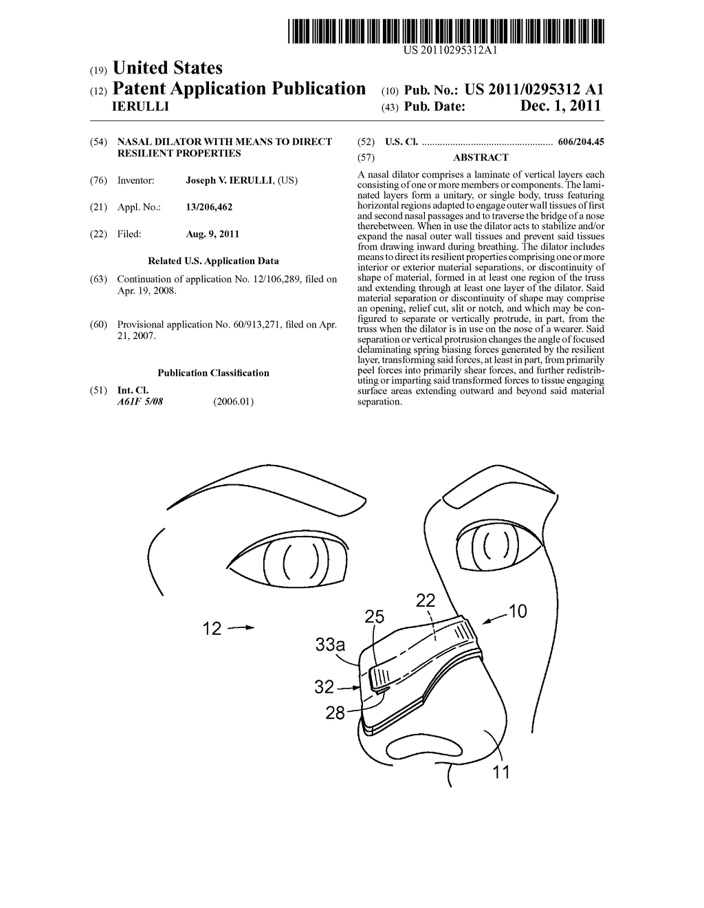 Nasal Dilator with Means to Direct Resilient Properties - diagram, schematic, and image 01