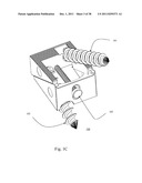 BI-DIRECTIONAL FIXATING TRANSVERTEBRAL BODY SCREWS AND POSTERIOR CERVICAL     AND LUMBAR INTERARTICULATING JOINT CALIBRATED STAPLING DEVICES FOR SPINAL     FUSION diagram and image