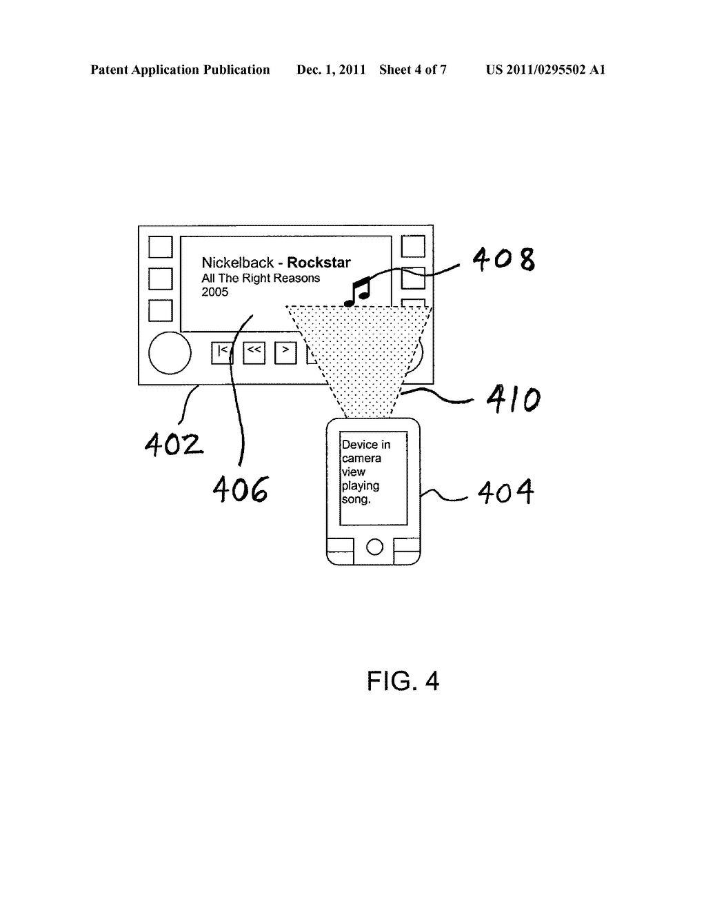 VISUAL PAIRING AND DATA EXCHANGE BETWEEN DEVICES USING BARCODES FOR DATA     EXCHANGE WITH MOBILE NAVIGATION SYSTEMS - diagram, schematic, and image 05