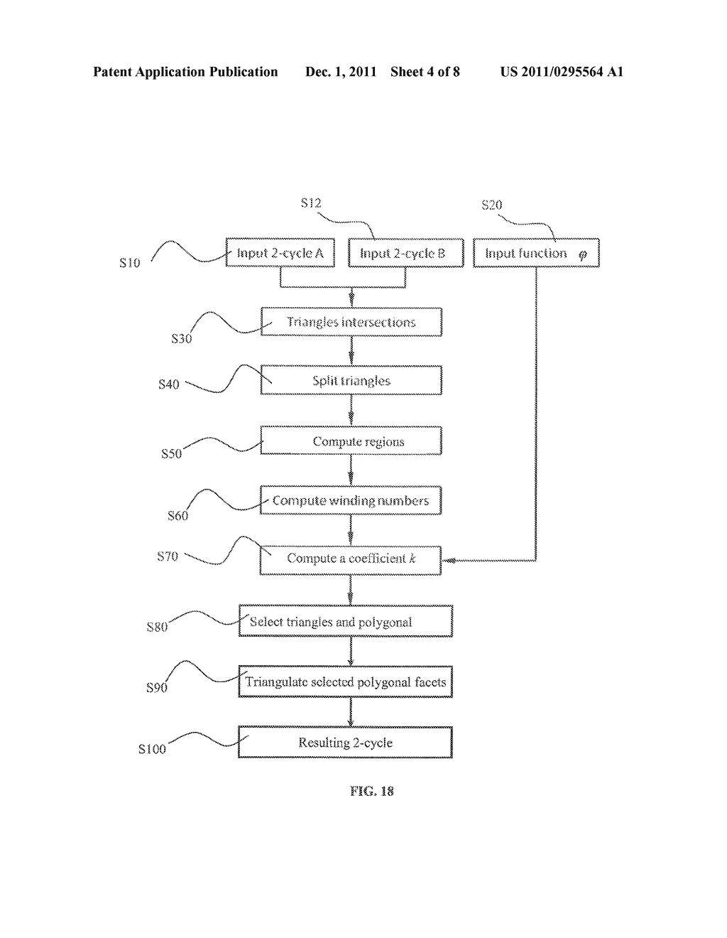 COMPUTING OF A RESULTING CLOSED TRIANGULATED POLYHEDRAL SURFACE FROM A     FIRST AND A SECOND MODELED OBJECTS - diagram, schematic, and image 05