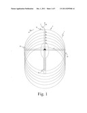 Method for determining a vortex geometry diagram and image