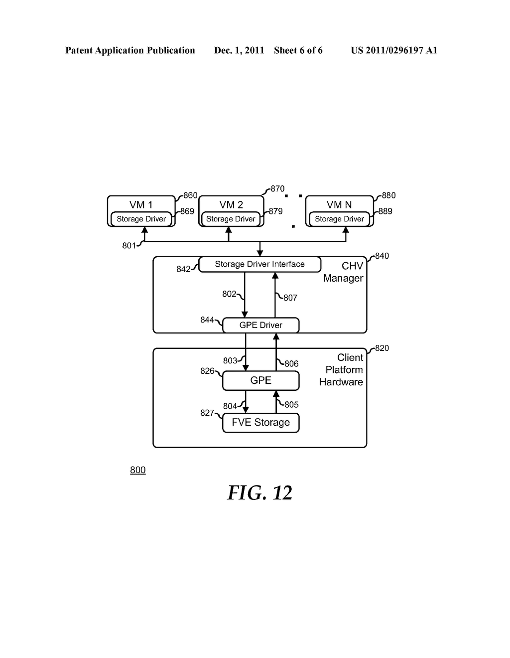 System and Method for Supporting Full Volume Encryption Devices in a     Client Hosted Virtualization System - diagram, schematic, and image 07