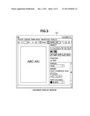 DOCUMENT PROCESSING APPARATUS, DOCUMENT PROCESSING METHOD, AND PROGRAM diagram and image