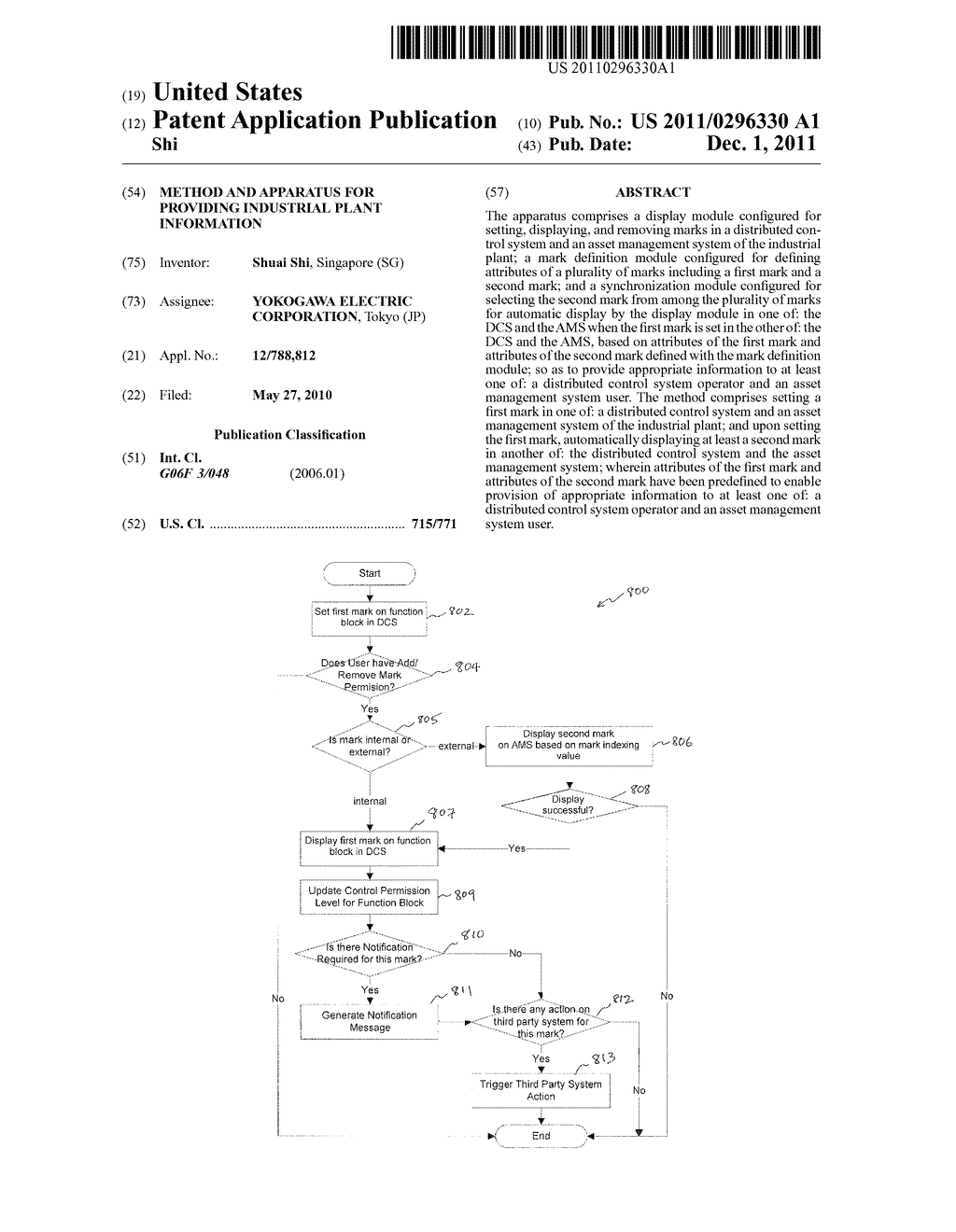 METHOD AND APPARATUS FOR PROVIDING INDUSTRIAL PLANT INFORMATION - diagram, schematic, and image 01