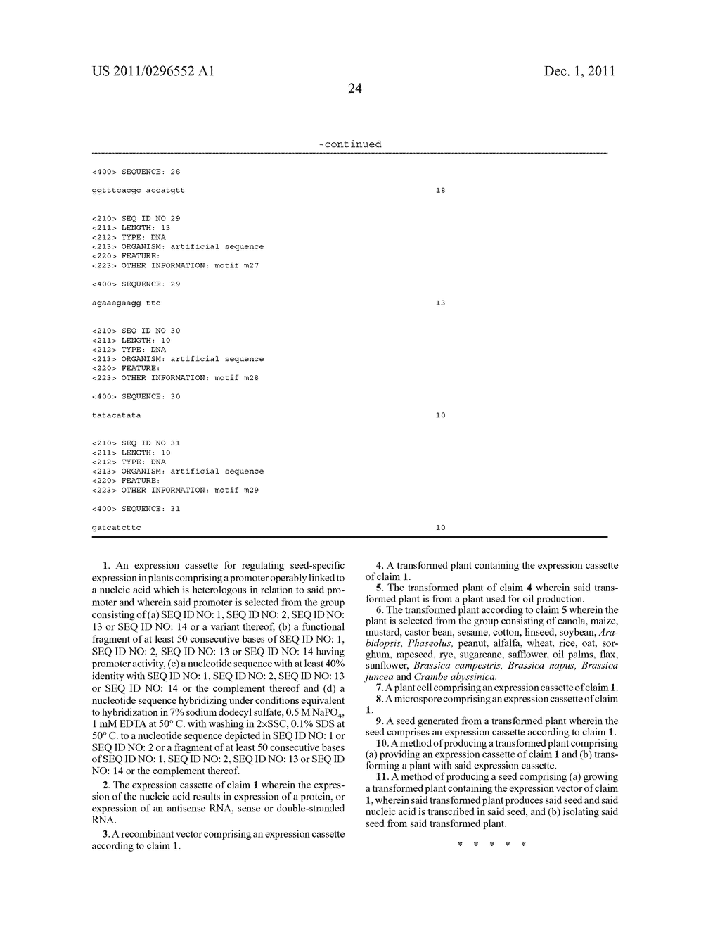 EXPRESSION CASSETTES FOR SEED-SPECIFIC EXPRESSION IN PLANTS - diagram, schematic, and image 28