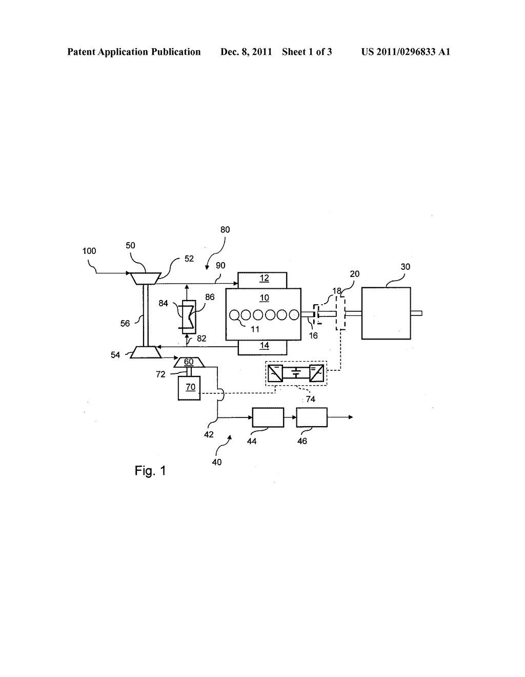 METHOD AND ARRANGEMENT FOR REDUCING AN NOX CONTENT IN THE EXHAUST GAS OF     AN INTERNAL COMBUSTION ENGINE IN A VEHICLE - diagram, schematic, and image 02
