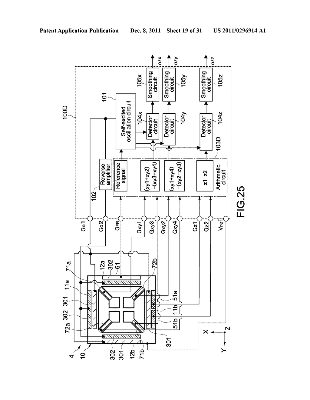 ANGULAR VELOCITY SENSOR, ELECTRONIC APPARATUS, AND METHOD OF DETECTING AN     ANGULAR VELOCITY - diagram, schematic, and image 20