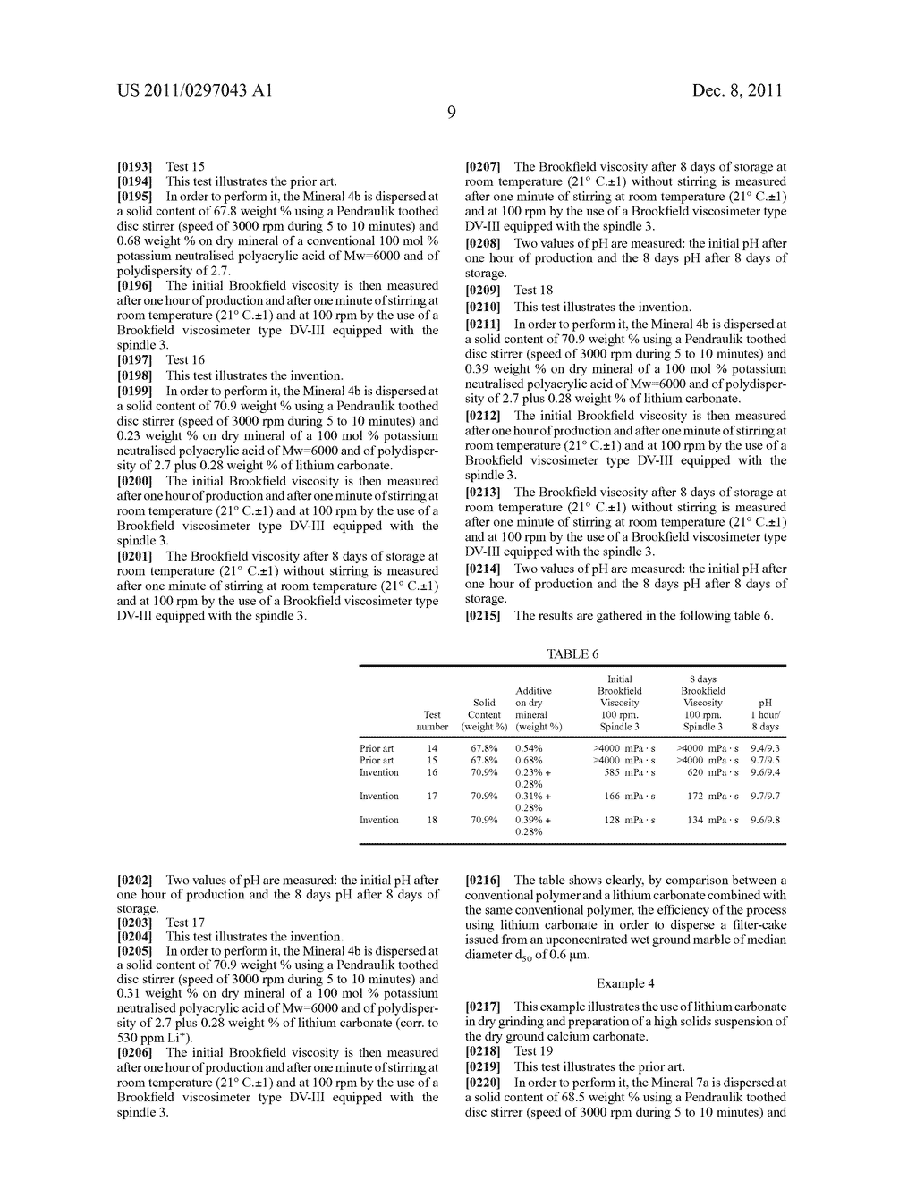 PROCESS FOR MANUFACTURING CALCIUM CARBONATE MATERIALS HAVING A PARTICLE     SURFACE WITH IMPROVED ADSORPTION PROPERTIES - diagram, schematic, and image 12