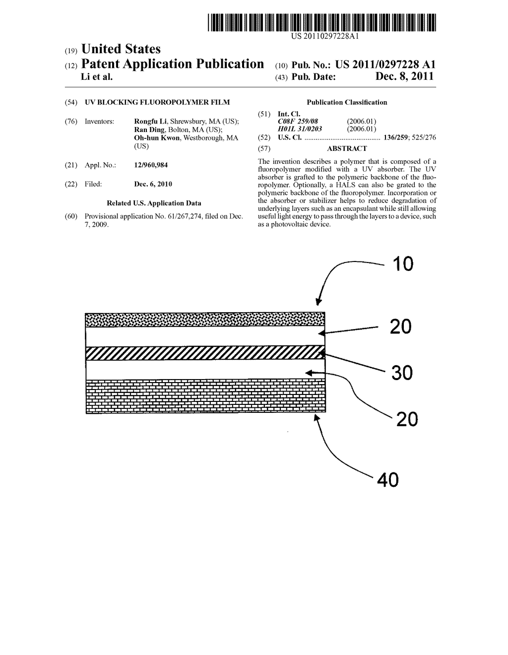 UV BLOCKING FLUOROPOLYMER FILM - diagram, schematic, and image 01